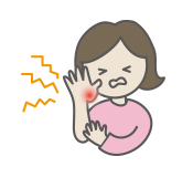 手足の関節や筋肉の痛み
