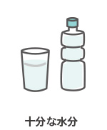 十分な水分