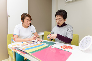 手芸訓練の様子